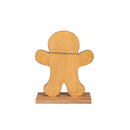 Baking Spirits Bright Table Décor Gingerbread Man Wood Set