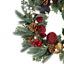 Woodland Storybook Wreath Artificial with Pine Cone and Berry, 20"