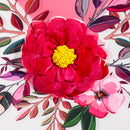 Happy Valentine's Day Heart and Floral Applique Garden Flag