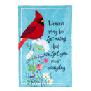 Cardinal Memorial Applique House Flag