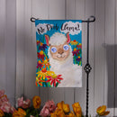 Winky Blinky No Prob Llama Applique Lighted Garden Flag