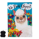 Winky Blinky No Prob Llama Applique Lighted Garden Flag