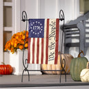 We The People Applique Garden Flag