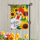 Winky Blinky Welcome To Our Coop Applique Lighted Garden Flag