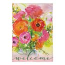 Ronunculus Welcome Burlap House Flag