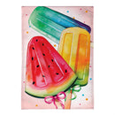 Summer Treats Burlap House Flag