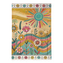 Sunny Field Burlap House Flag