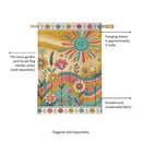 Sunny Field Burlap House Flag