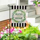 Bless Our Home Burlap Garden Flag