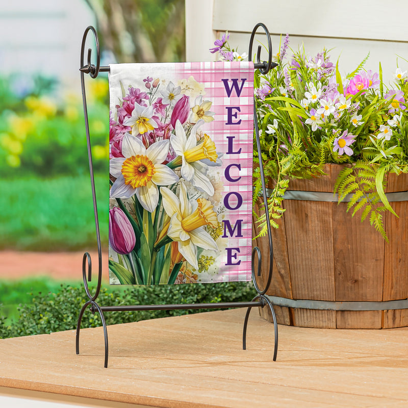 Blooming Buttercups Burlap Garden Flag