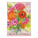 Ronunculus Welcome Burlap Garden Flag