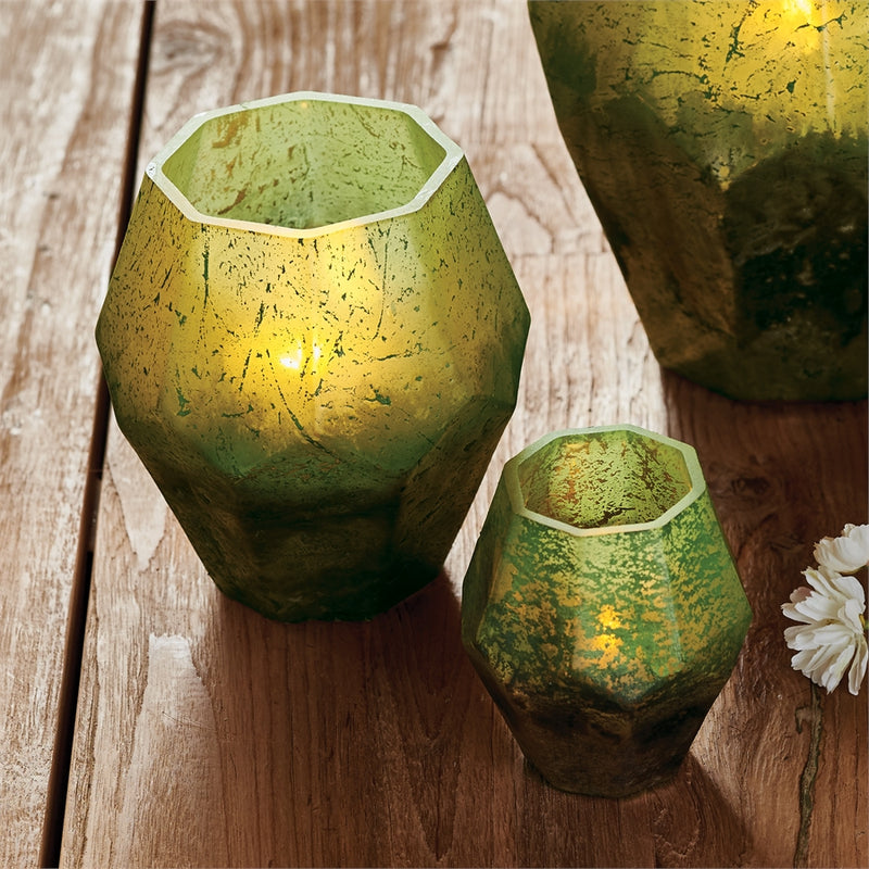 Napa Home Garden, HEX GLASS VOTIVE,bl221