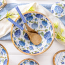 VivaStyle Bowl, Wood Bowl Set, Hydrangea, Set of 3