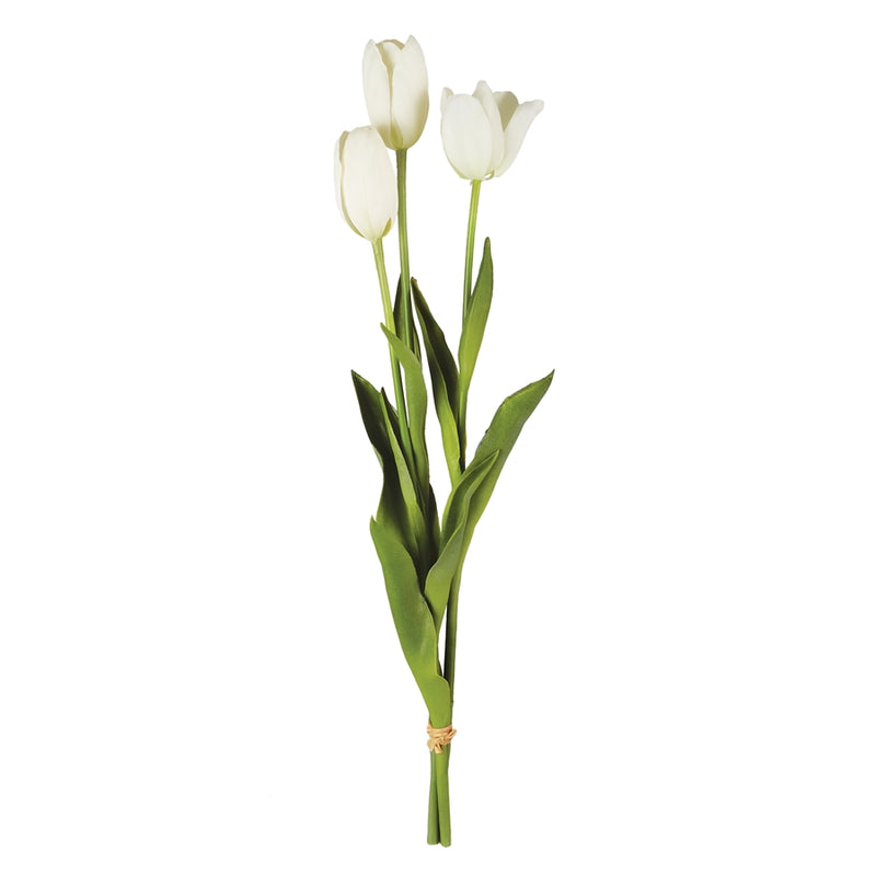 Napa Home Garden, FRENCH TULIPS 24" BUNDLE/3 WHITE,cc316wh