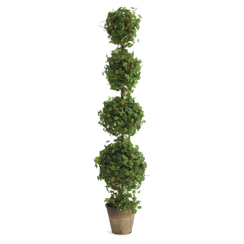 Napa Floral Collection-Ivy Quadruple Topiary Potted 67.5 inches