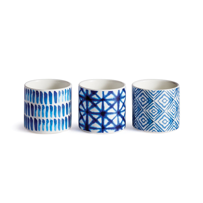 NAPA Home & Garden, BLUE MOOD POTS, SET OF 3