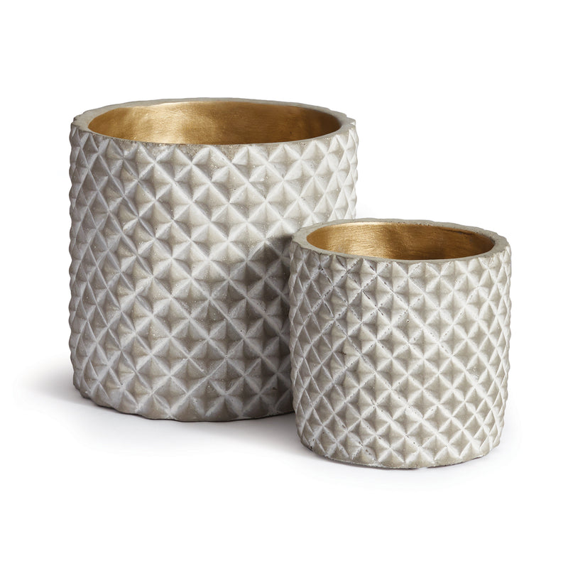 NAPA Home & Garden, QUILTED POTS, SET OF 2,CD401