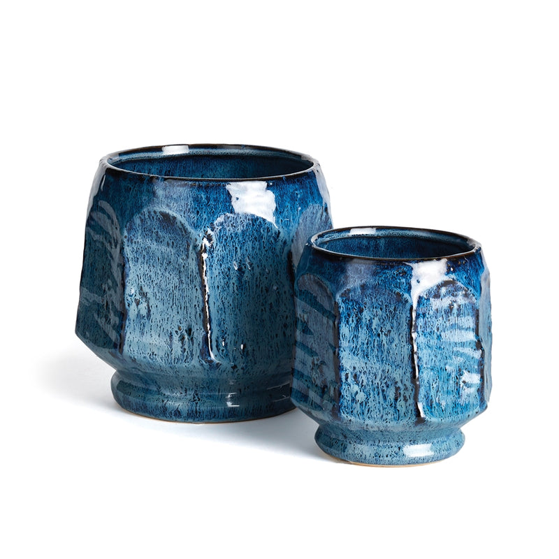 Napa Home Garden, EVERLY POTS ,SET OF 2 BLUE,ch300bl