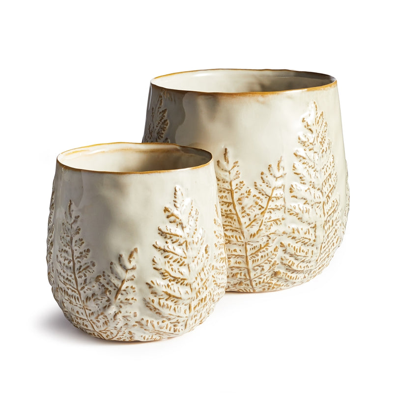 Napa Garden Collection-Frond Pots, Set of 2