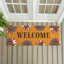 American Classic Patriotic Sunflower, Coir Mat, 60"x24"