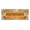 Petal & Plow Floral Boots, Coir Mat, 60"x24"