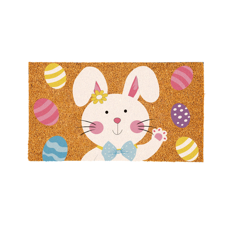 Bowtie Bunny Coir Mat