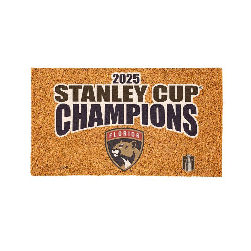Florida Panthers, Stanley Cup 2025 Champions Coir Mat, Full Color