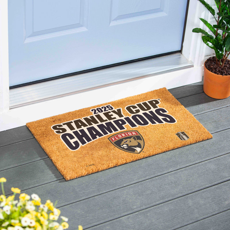 Florida Panthers, Stanley Cup 2025 Champions Coir Mat, Full Color