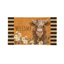 Petal & Plow Highland, Cow Coir Mat 28"x16"