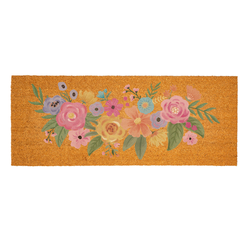 Bunny Blooms Spring Blossom, Coir Mat, 60"x24"