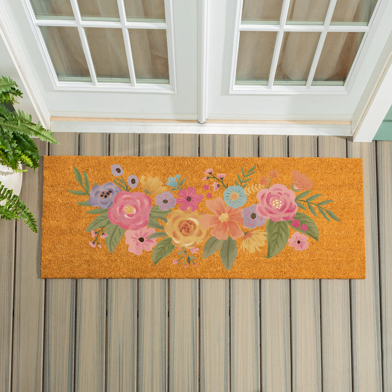 Bunny Blooms Spring Blossom, Coir Mat, 60"x24"