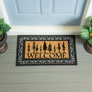 High Country Wilderness Flocked Coir Sassafras Switch Mat, "Welcome", 22"x10"