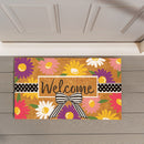 Daisy Bow Bouquet Coir Mat