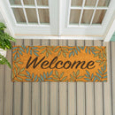 Palm Beach Fronds Coir Mat, "Welcome", 60"x24"