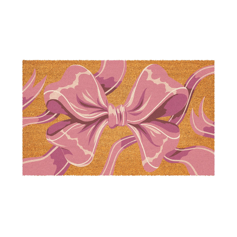 Bunny Blooms Bright Bow, Coir Mat 30"x18"