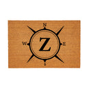 Coastal Coir Mat Compass Monogram 36x24"