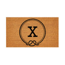 Coastal Coir Mat Nautical Monogram 28x16"