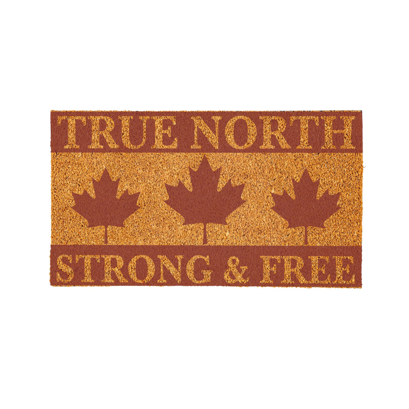 Canada Strong True North Coir Mat, Strong & Free, 28"x16"