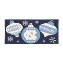 University of North Carolina Holiday Flocked Coir Sassafras Switch Mat, 22"x10"