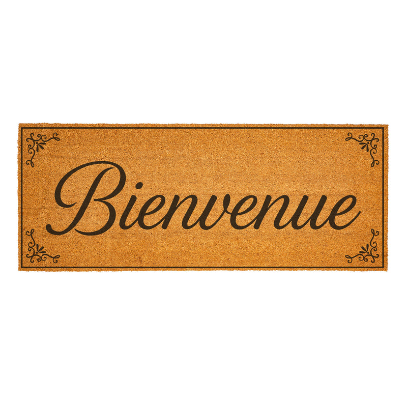 Canada Strong Bienvenue Coir Mat, Filigree, 60"x24"