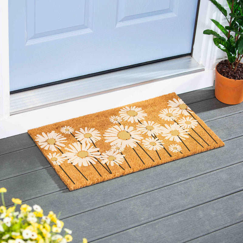 Daisy Scape Coir Mat, 28"x16" Z