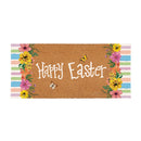 Bunny Blooms Floral Bunny, Flocked Coir Sassafras Switch Mat 22"x10"