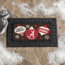 University of Alabama Holiday Flocked Coir Sassafras Switch Mat, 22"x10"