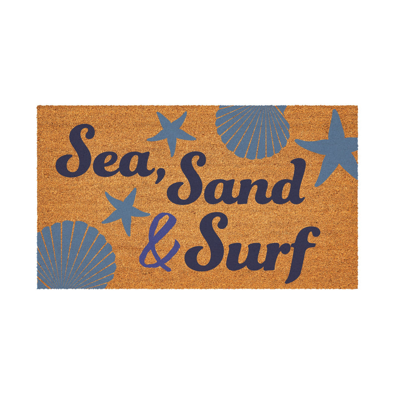 Coastal Coir Mat Sean Sand and Surf 28x16"