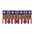 American Classic Patriotic Sunflower, Flocked Coir Sassafras Switch Mat 22"x10"