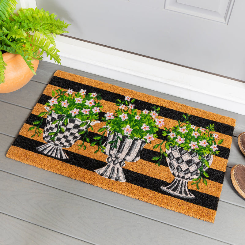 Spring Topiary Coir Mat