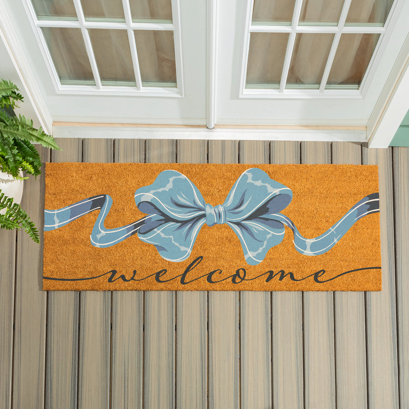 Bunny Blooms Bows & Butterfly, Coir Mat, 60"x24"