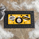 Pittsburgh Steelers Holiday Flocked Coir Sassafras Switch Mat, 22"x10"