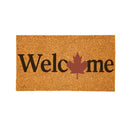 Canada Strong Maple Leaf Coir Mat, "Welcome", 28"x16"