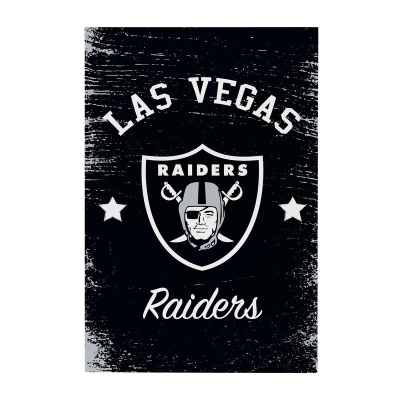 Las Vegas Raiders Wood Wall Sign, 16x24